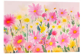 Quadro em acrílico Whimsical Wildflower Meadow I