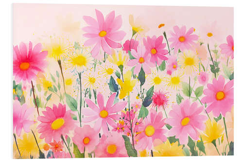 Tableau en PVC Whimsical Wildflower Meadow I