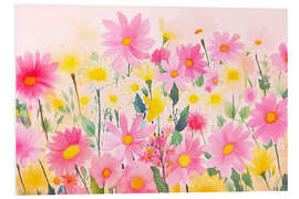 Tableau en PVC Whimsical Wildflower Meadow I