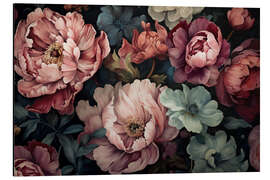 Tableau en aluminium Regency Flower Romance - Andrea Haase