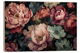 Tableau en bois Regency Flower Romance - Andrea Haase