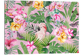 Gallery print Tropical Cockatoo Flower Paradise