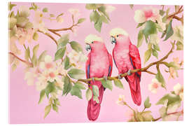 Acrylic print Tropical Birds Romance - Andrea Haase