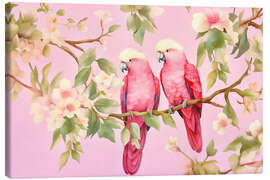 Canvastavla Tropical Birds Romance - Andrea Haase