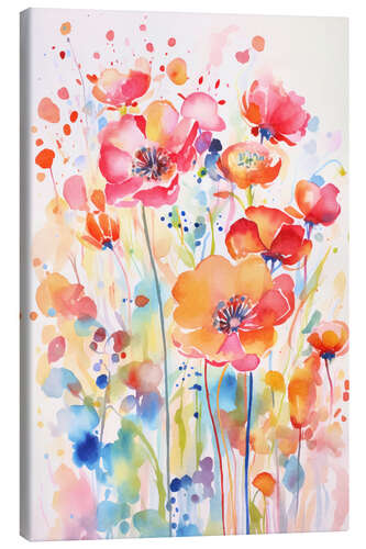 Canvas print Whimsy Wildflower Garden