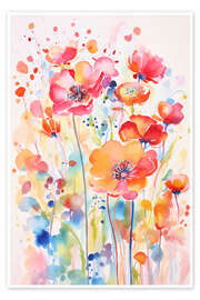 Plakat Whimsy Wildflower Garden - Andrea Haase