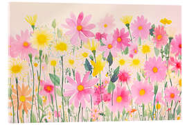 Acrylglas print Whimsical Wildflower Meadow II