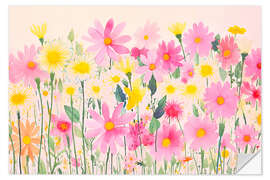 Wall sticker Whimsical Wildflower Meadow II