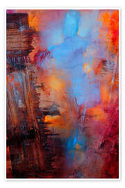 Tavla Game of colours in red and blue - Annette Schmucker