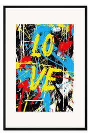 Gerahmter Kunstdruck Love Action