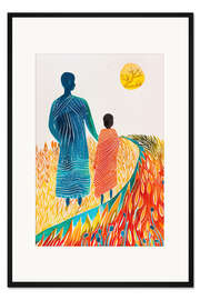 Gerahmter Kunstdruck Eine Geschichte über die Sonne