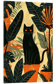 Cuadro de metacrilato Boho King Cat - Frank Daske