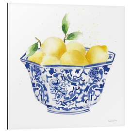 Magnettafel Zitronenschale in Blau