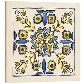 Trebilde Lemon Yellow Tiles With Blue