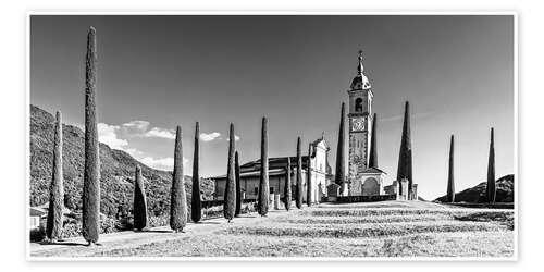Póster Church of Sant'Abbondio near Montagnola in Ticino