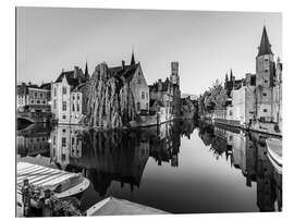 Gallery Print Altstadt von Brügge am Abend