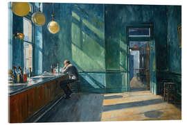 Acrylic print First rays of sunshine in Café Hopper - Felipe Hora