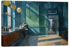 Tableau sur toile First rays of sunshine in Café Hopper - Felipe Hora