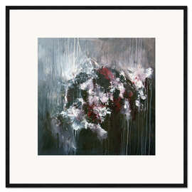 Gerahmter Kunstdruck Floral Abstract