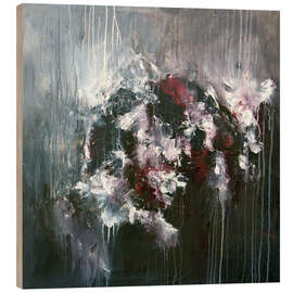 Holzbild Floral Abstract