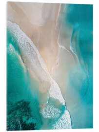 Akrylglastavla Aerial view of beach and coast in Victoria, Australia