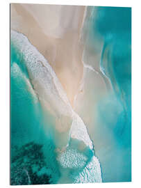 Gallery print Aerial view of beach and coast in Victoria, Australia