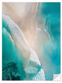 Autocolante decorativo Aerial view of beach and coast in Victoria, Australia