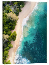 Canvas print Aerial view of coast and beach on Maui, Hawaii, USA - Christian Müringer