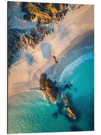 Aluminium print Aerial view of coast and beach in Victoria, Australia