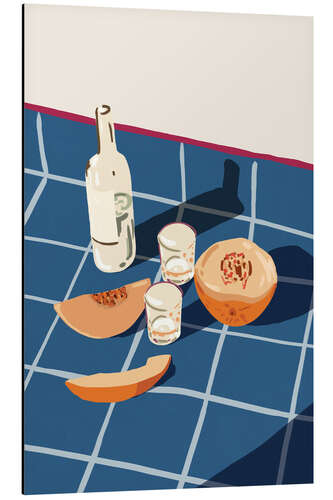 Aluminium print Melon Vodka Shots