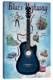 Tableau sur toile Blues Highway - Georg Huber