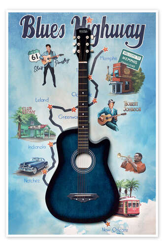 Poster Blues Highway