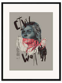 Gerahmter Kunstdruck Civil War