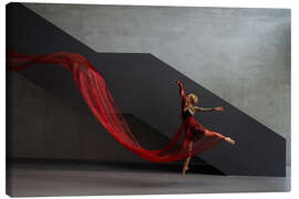 Canvas-taulu Ballerina with scarf