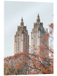 Akrylbilde Central Park Buildings, New York City