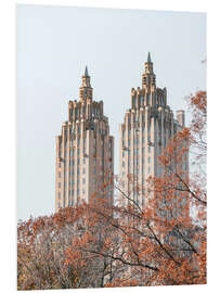 Hartschaumbild Gebäude im Central Park, New York City