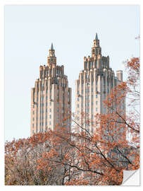 Wandsticker Gebäude im Central Park, New York City