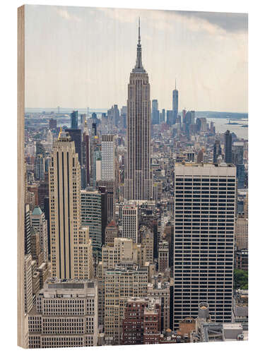 Tableau en bois Empire State Building, NYC I