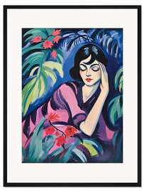 Gerahmter Kunstdruck Blaue Träumerei