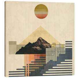 Wood print Solar Majesty - DejaReve