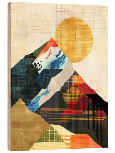Wood print Sunlit Elevation
