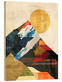 Wood print Sunlit Elevation - DejaReve