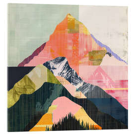 Obraz na szkle akrylowym Mountain Sunrise Reverie - DejaReve