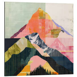 Magnettafel Träumerei bei Sonnenaufgang in den Bergen