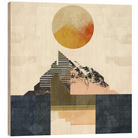 Cuadro de madera Alpenglow Dreams - DejaReve
