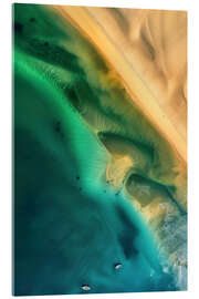 Akrylglastavla Aerial view of sandy coast in Victoria, Australia
