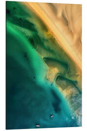 Alumiinitaulu Aerial view of sandy coast in Victoria, Australia