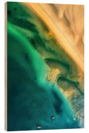Trätavla Aerial view of sandy coast in Victoria, Australia