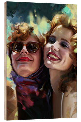 Wood print Thelma and Louise