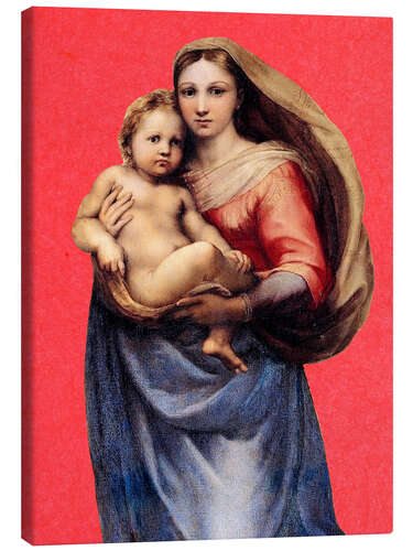Lærredsbillede Sixtinske Madonna